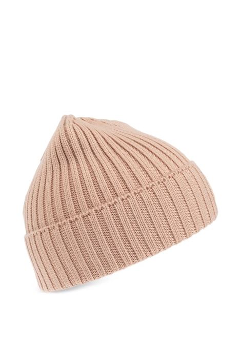 Berretto Tricot Rosa Con Patch Logo MONCLER ENFANT | 954-3B00012 M1131513
